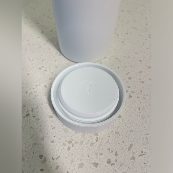 Tesla White Tumbler - Picture 5 of 6
